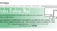 View our school’s photos and place your order online with our access code: TAP18E. Please note that one complementary class photo is provided for each student. Online orders are for additional […]